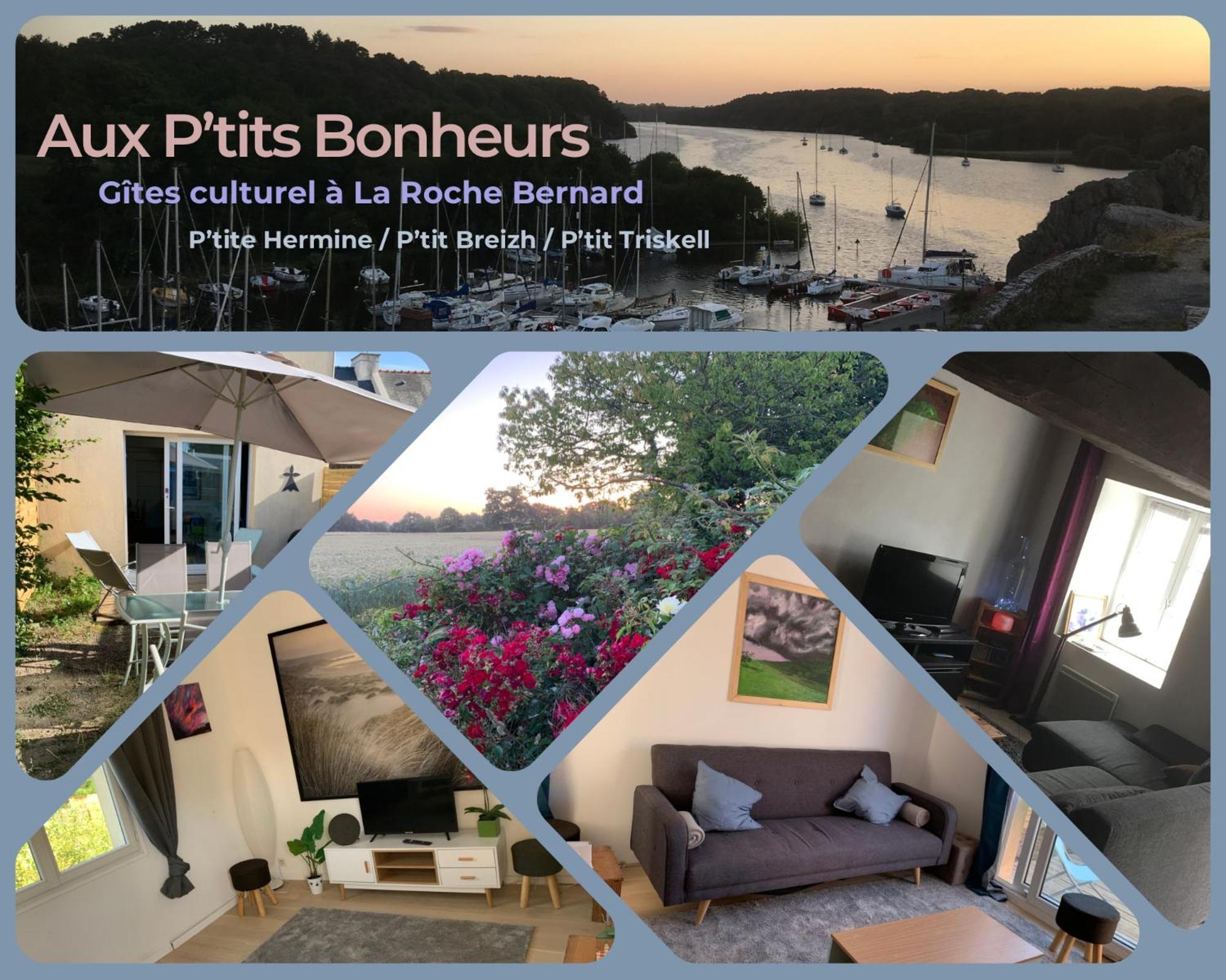 Aux Petits Bonheurs, Gites Culturel A La Roche Bernard Férel Exteriör bild